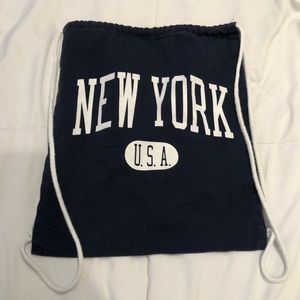 brandy melville new york draw string bag